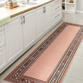 thumbnail image 5 of JONATHAN Y HAWAII 2 x 8 Runner Rug, Sebastian Diamond Border - Orange/Ivory, HWC102C-28, 5 of 10