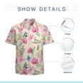 thumbnail image 7 of High Quality Hawaiian Shirts for Men Short Sleeve Aloha Beach Shirt Floral Summer Casual Button Down Shirts Blouses USXN54, 7 of 7