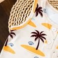 thumbnail image 5 of enyan Toddler Baby Boys Summer Outfits Short Sleeve Cartoon Print T-Shirt Tops & Shorts Sets 2Pcs Cute Baby Boys Cotton Summer Clothes For 1t 2t 3t 4t 5t 6t (12-18 Months,Beige), 5 of 7