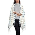 thumbnail image 2 of Rateoe Sea Turtle Women's Traditional Scarf Wrap Tassel Shawl Fringes Neck Head Shawl Retro Scarf, 2 of 8