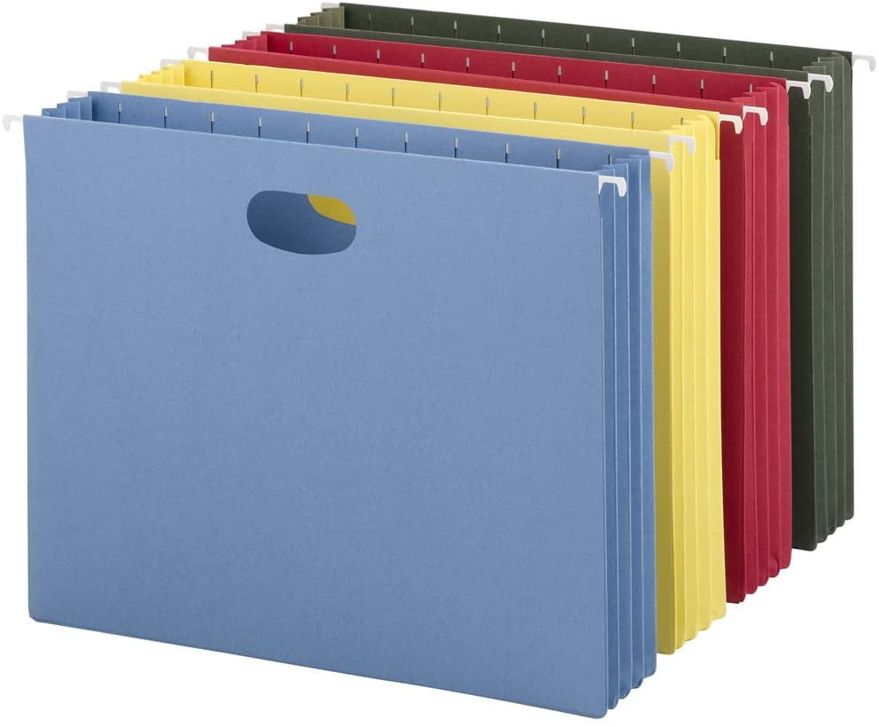 Smead Hanging Pocket File Folders With Full Height Gusset Letter Size 