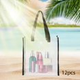thumbnail image 1 of Juego de 12 bolsas transparentes: bolsas de viaje, bolsas de playa, neceseres y bolsas de cosméticos para las vacaciones., 1 of 8