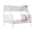 thumbnail image 3 of Max & Lily Bunk Bed Twin over Full Size, Solid Wood Bunk Beds with Ladder for Kids, 3 of 13