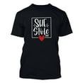 thumbnail image 4 of Edvintorg Valentine'S Day Couple Shirts For Men Clearance Streetwear Casual Love Letter Printed Short Sleeve Loose T-Shirt Matching Shirts For Couples Black Xl, 4 of 5