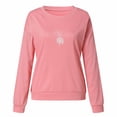 thumbnail image 2 of Gibobby Sudadera mujer Sudadera de Forro Polar Suave con Cuello Redondo Sudadera para Mujer(Rosa,G), 2 of 4