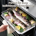 thumbnail image 2 of Air Fry Basket for Oven, 25% Thicker, OPENICE 3 Set Oven Air Fryer Basket and Tray with Magnetic Cheat Sheet, Crisper Tray and Pan for Oven with Air, 2 of 7