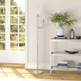 thumbnail image 2 of Henn&Hart 11" Polished Nickel Metal/Glass Floor Lamp, 2 of 10