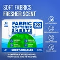 thumbnail image 2 of Fabric Softener Sheets for Washer – Laundry Softener Sheets for Washing Machines, Scented (200 loads) | Pods and Liquid Alternative, 2 of 5