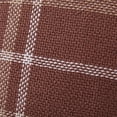thumbnail image 5 of My Texas House 20" x 20" Aurelia Brown Plaid Cotton Decorative Pillow Cover, 5 of 6