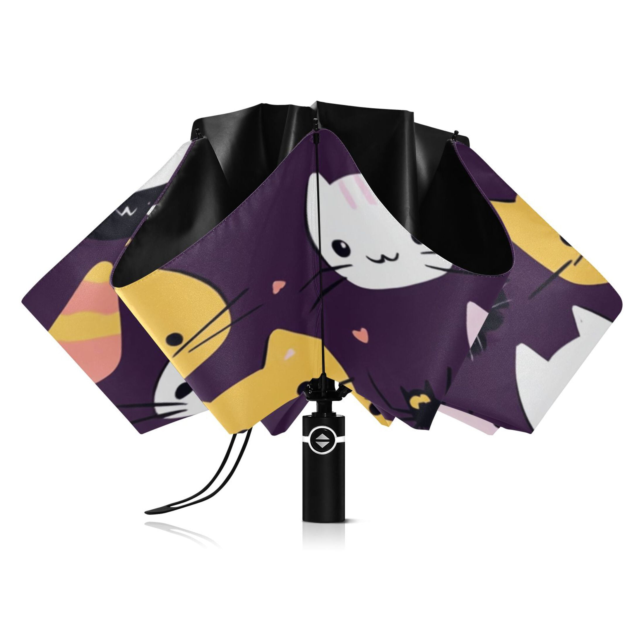 Cute Cats Extra Large Automatic Umbrella, UV Protection, Waterproof, Auto Open and Close