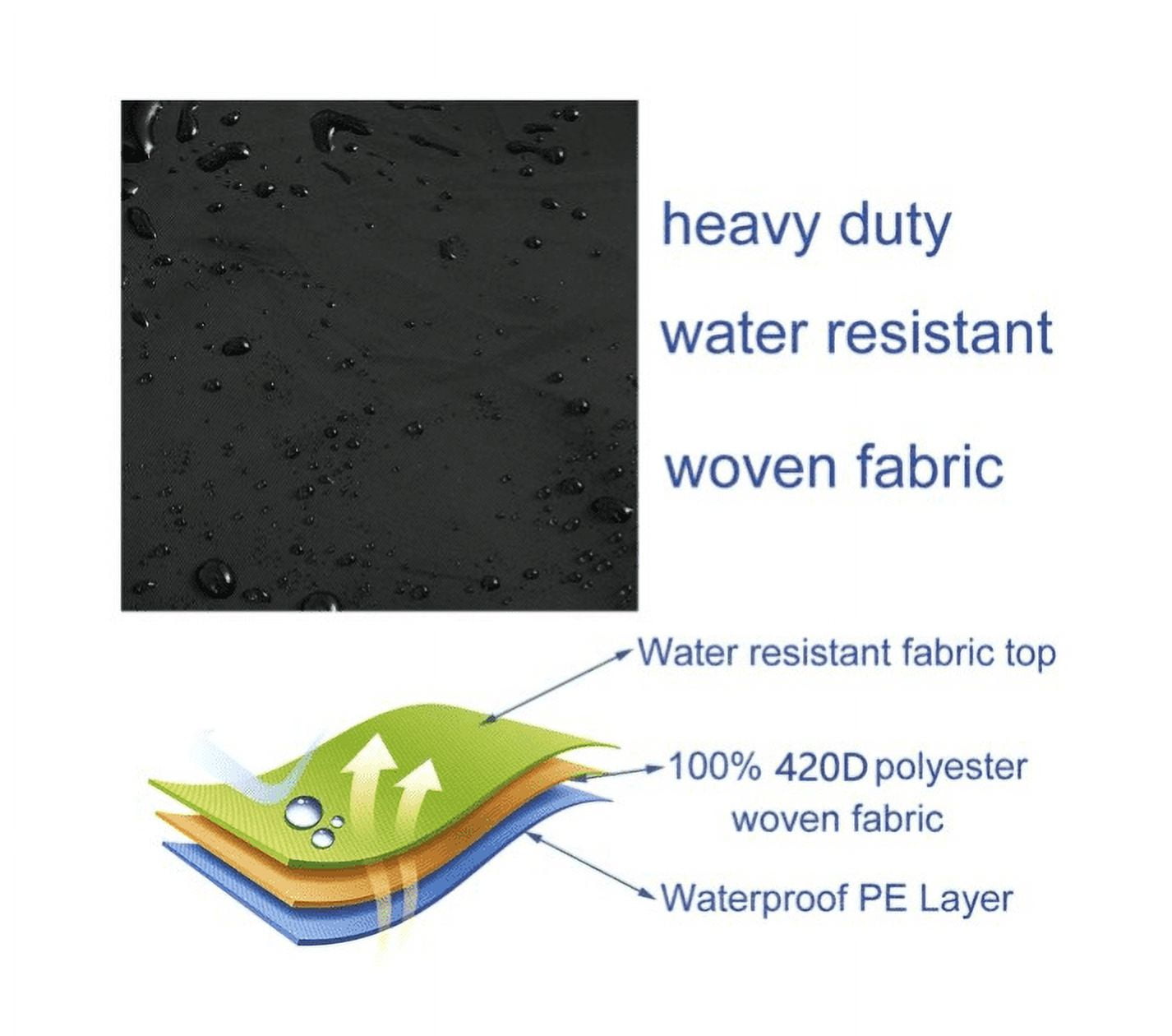 Garden Table Covers Waterproof Garden Furniture Cover Square Cover for Outdoor Furniture, Heavy Duty Outdoor Table Covers Patio Furniture Cover Waterproof ,Square Patio Table Cover- 126x126x74CM