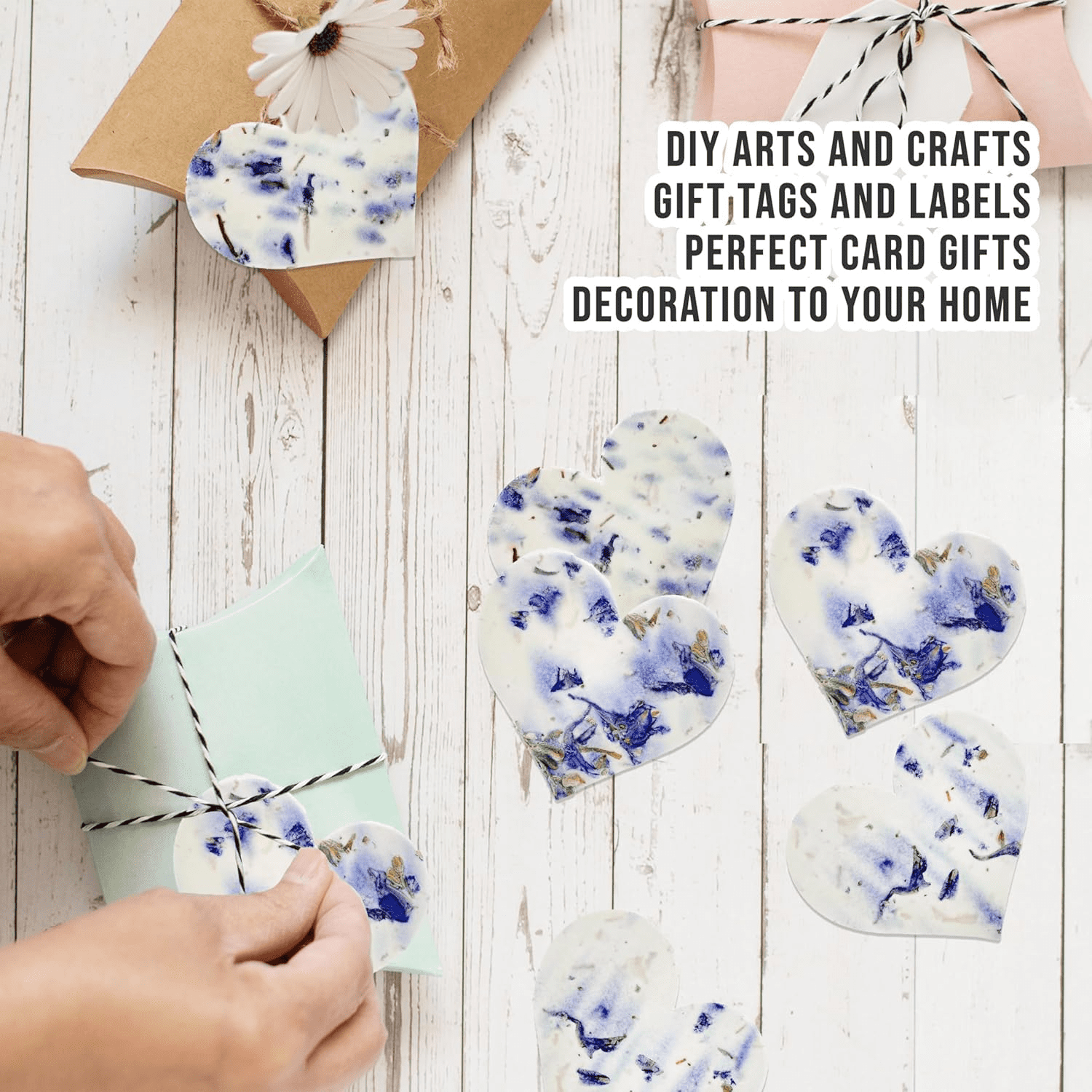 Seed Bloom Set of 24 Purple Heart – Plantable Seed Paper for Bridal Shower, Weddings, and Gifts