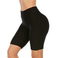 thumbnail image 6 of Women's Workout Shorts High Waist Booty Gym Yoga Pants Butt Lifting Sports Leggings Basic Biker Shorts, 6 of 7