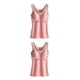 thumbnail image 3 of Minnieouse Ropa interior térmica para mujer, Top grueso de alta elasticidad, chaleco de fibra acrílica adelgazante informal, accesorio de ropa Rosa XL 2piezas, 3 of 6