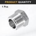 thumbnail image 3 of Adaptador reductor de acero inoxidable 304 Uxcell 1" NPT macho x 3/4" NPT hembra, accesorios de tubería hexagonales, adaptador de tubería de fundición para aire, agua, aceite y gas, 3 of 6