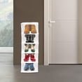 thumbnail image 4 of Modern White Shoe Rack 5-Tier Rectangular Shoe Rack Free Standing Shoe Rack for Entrances, Cloakrooms, 4 of 20