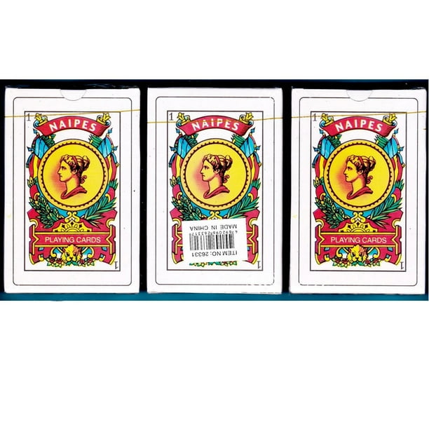 3 Decks Spanish Playing Cards Baraja Espanola 50 Cards Naipes Tarot New Sealed Walmart Com Walmart Com