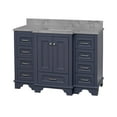 thumbnail image 2 of Nantucket 48" Bathroom Vanity with Marine Gray Cabinet and Carrara Marble Top, 2 of 6