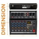 thumbnail image 2 of Pyle Mezclador de audio profesional Bluetooth para DJ - Mezclador de sonido con controlador de DJ de 6 canales con DSP 16 efectos preestablecidos, interfaz USB, 4 entradas XLR de micrófono/línea, AUX,, 2 of 2