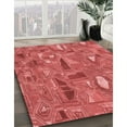 thumbnail image 2 of Ahgly Company Indoor Rectangle Patterned Love Red Area Rugs, 3' x 5', 2 of 6