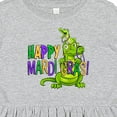 thumbnail image 4 of Inktastic Happy Mardi Gras Big and Little Alligators with Beads Girls Toddler Dress, 4 of 5