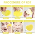 thumbnail image 3 of Esponjas faciales Spunspon de celulosa con forma de corazón, 100 unidades, 3 of 7