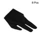 thumbnail image 3 of Guantes de piscina de 3 dedos para mano izquierda/derecha, guante de billar, paquete de 8 en negro, 3 of 5