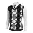thumbnail image 5 of Haoxianjian Plus Size Mens Vests Casual Sleeveless Classic V Neck Knitted Pullover Sweater Comfortable Fits Lightweight Business Tank Tops Plaid Formal Dress Waistcoat Slim Fits Vests for Men S-XXXXXL, 5 of 5