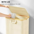 thumbnail image 4 of SpaceAid 110L Laundry Hamper with Wheels and Lid, Large Tall Clothes Basket Bin, Beige, 4 of 7