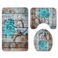 thumbnail image 4 of BSHAPPLUS 16pc Bathroom Sets, 71"x79" Waterproof Shower Curtains with 12 Hooks Large Bath Mat, Toilet Lid Cover and U-Shape Rugs for Home Hotel Decor, 4 of 4
