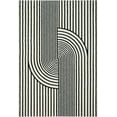 thumbnail image 4 of Abani Nuevo Collection Area Rug Mid Century Modern Bedroom Living Room Decor Floor Rug 6 x 9 Black Ivory, 4 of 9
