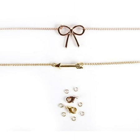 Darice DIY Layered Looks Charms, Chains & Clasp, 6 Piece