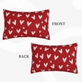 thumbnail image 4 of Red Valentines Pillow Covers 12 X 20 Inch Set of 2, Valentine'' Day Love Heart Holiday Decorative Throw Pillows Valentine Cushion Cases for Couch Home Sofa Living Room Outdoor, 4 of 6