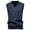 Dark Gray, variant on Mens Argyle Sweater Vests Classic V-Neck Sleeveless Pullover Elastic Knit Sweater Navy