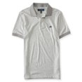 thumbnail image 1 of Aeropostale - Polo de rugby jaspeado A87 para hombre, gris, mediano Aeropostale  polo, rugbi, 1 of 2