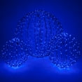 thumbnail image 3 of LED Light Ball - Indoor/Outdoor Christmas Light Balls, Light Spheres Outdoor/Sphere Light Fold Flat Metal Frame (16", Blue Frame/Blue Lights), 3 of 4