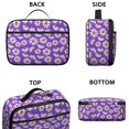 thumbnail image 3 of Daisy Pioneer Flower Purple Pattern Insulated Lunch Bag Teens,Bento School Lunch Bag for Teens for Work,Picnic or Travel 10.6x7.7x4.3 Inches,12 Can Capacity, 3 of 6