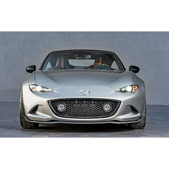 For The Grille LED Halo Angel Eye Driving Fog Lights For Mazda MX-5 Miata ND