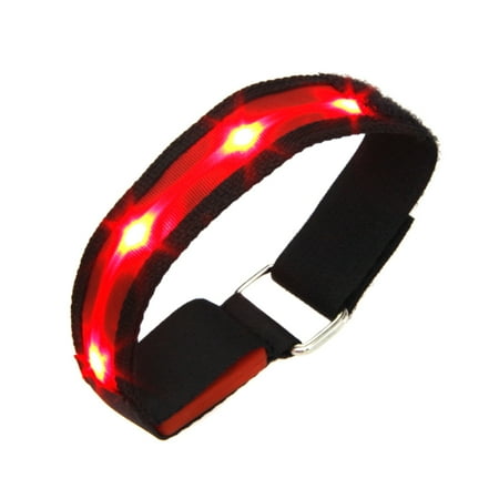 

LED Armband Running Armband Flashing Safety Light Band for Running Cycling Jogging Night Walking Red