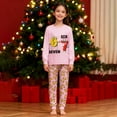 thumbnail image 2 of HUAXUN-Kids Christmas 67 Print Long Sleeve Pajama Set - 67Christmas Pajamas Cozy Holiday Themed Two Piece Loungewear for Kids, Festive Family Sleepwear Outfit Soft Blend Pajamas(Pink,4-5Years), 2 of 8