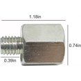 thumbnail image 2 of M10 M14 Adapter Angle Grinder Polisher Thread Drill Bit Interface Converter Connector Power Tools Accessories Connecting Rod, M14 to M10, 1 Pcs, 2 of 5