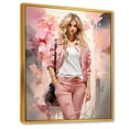 thumbnail image 2 of Designart "Denim Chronicles III" Fashion Floater Framed Wall Art Prints, 2 of 5