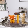 thumbnail image 7 of BRKURLEG Cat Scratching Post , Sisal Cat Claw Scratcher with Toy Ball, Mushroom Climbing Frame for Indoor Small Cats Kittens, 7 of 7