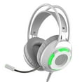 thumbnail image 2 of Ajazz AX120 - 7.1 Channel Stereo Gaming Headset Noise Cancelling Over Ear Headphones with Mic Bass Surround Soft Memory Earmuffs 50mm Drivers White, 2 of 7