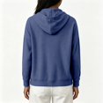 thumbnail image 5 of MSJUHEG Hoodies for Women Light Long Sleeve Lightweight Pullover Tops with Pockets Drawstring Sweatshirts Hoodie Jacket Casual Hoodies Comfortable for Everyday Wear Navy S, 5 of 7