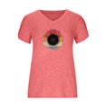 thumbnail image 4 of Birdeem Mode Femmes Été Col en V Manches Courtes T-Shirt Imprimé Décontracté Blouse, 4 of 4