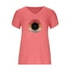 thumbnail image 4 of Blusa informal con estampado de manga corta y cuello en V de verano para mujer con estilo OAVQHLG3B Store  lin121212, 4 of 4