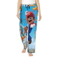 thumbnail image 2 of Lsque Mario Print Women's Pajama Pants, Lounge Pant - Comfortable Home Wear,Elastic Waistband, Stylish Design-X-Large, 2 of 9