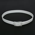 thumbnail image 5 of 2X Unisex Stylish Candy Colours Silicone Plastic Belt White, 5 of 6