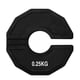 thumbnail image 1 of Gym Micro-Plates Dumbbell Fractional Weight Plate Rubber Fractional Weight Plates Add-on Change Black 0.25kg, 1 of 5